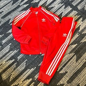 Adidas Red Tracksuit